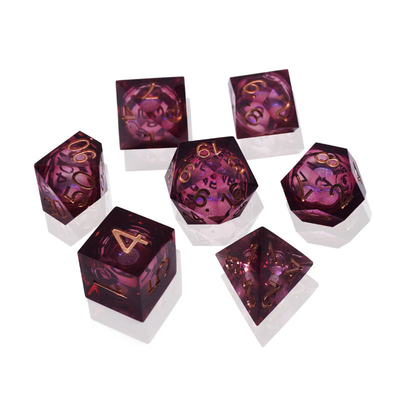 Shadowrun জন্য হাত ঢালা রজন RPG ডাইস টেকসই ধারালো প্রান্ত