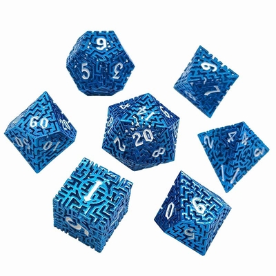 হোল ল্যাবরেটরি মেটাল ডাইস সেট DND Krusu এর কল RPG মাল্টি ফ্যাসেটেড