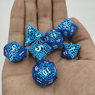 হোল ল্যাবরেটরি মেটাল ডাইস সেট DND Krusu এর কল RPG মাল্টি ফ্যাসেটেড