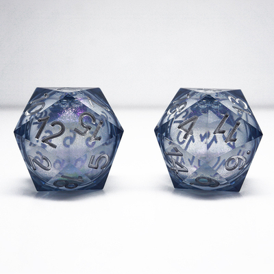 এক টুকরো তরল প্রবাহ বালির রজন ডাইস# Dnd#Rpg#Coc মসৃণ প্রান্ত